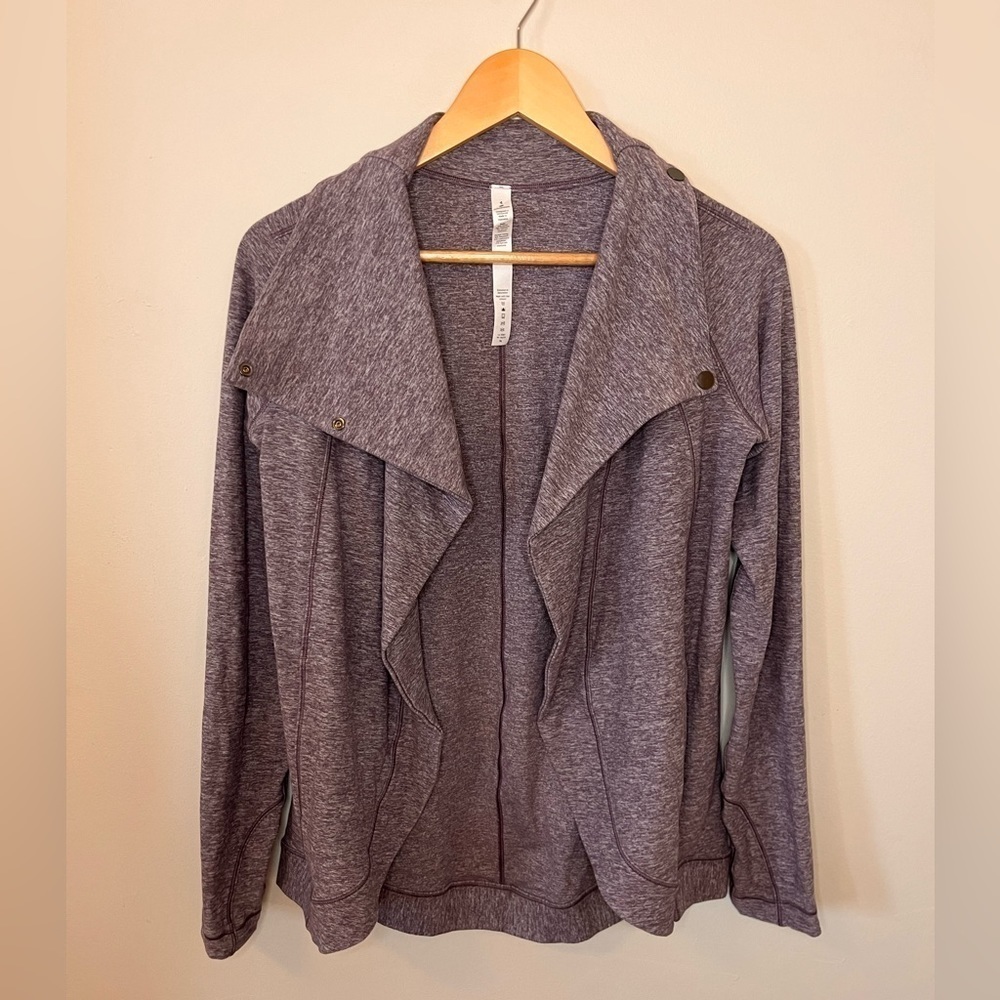 Lululemon Rulu Rally Wrap Heathered Graphite Purple 4 - Picture 7 of 13
